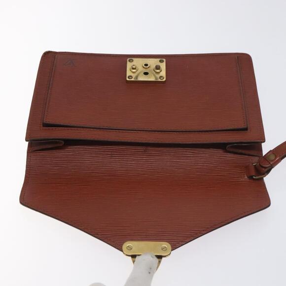 LOUIS VUITTON Epi Serie Dragonne Hand Bag Brown M52618 - Picture 8 of 16